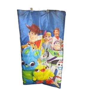 Disney Pixar Toy Story 4 Kids Sleeping Bag Woody Buzz Lightyear Blue Slumber Bag